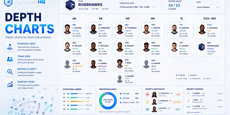 NFL Depth Charts