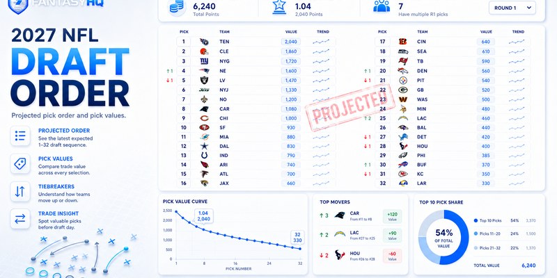 2027 NFL Draft Order